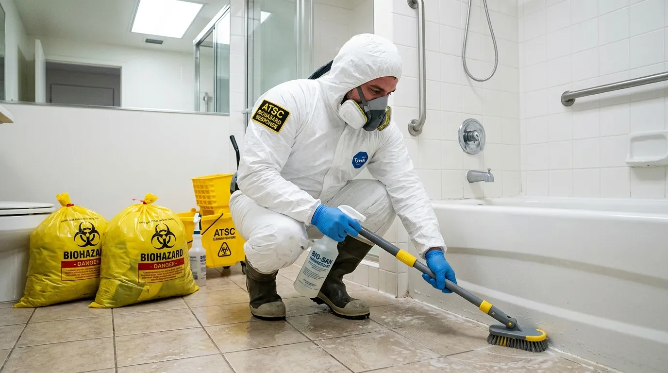 Decontamination equipment deployed for Blood Cleanup in Upper Roxborough